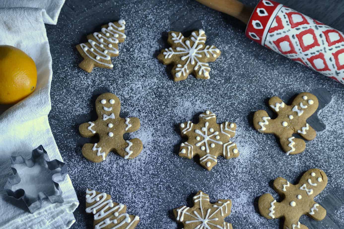 orange gingerbread cookies