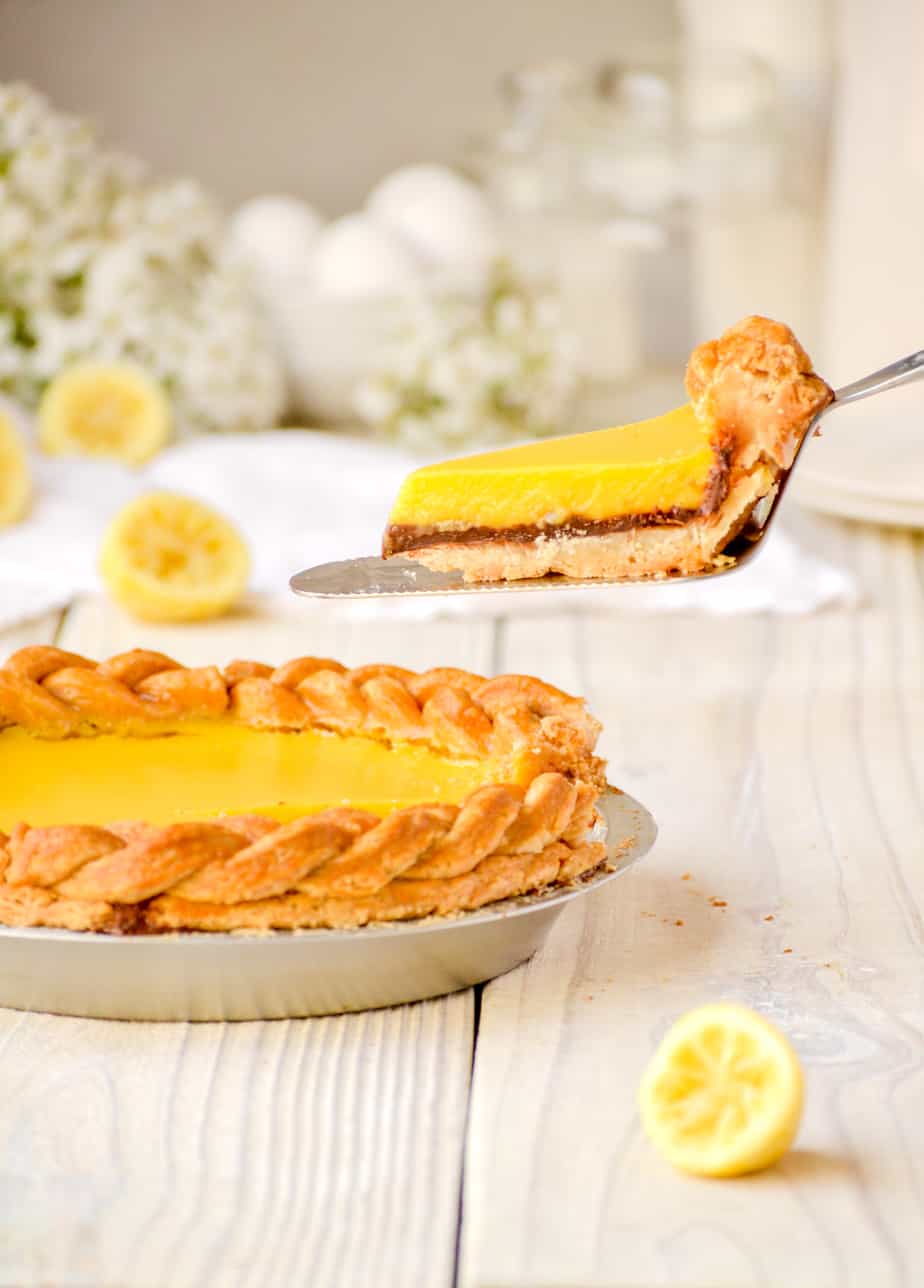 lemon and chocolate pie