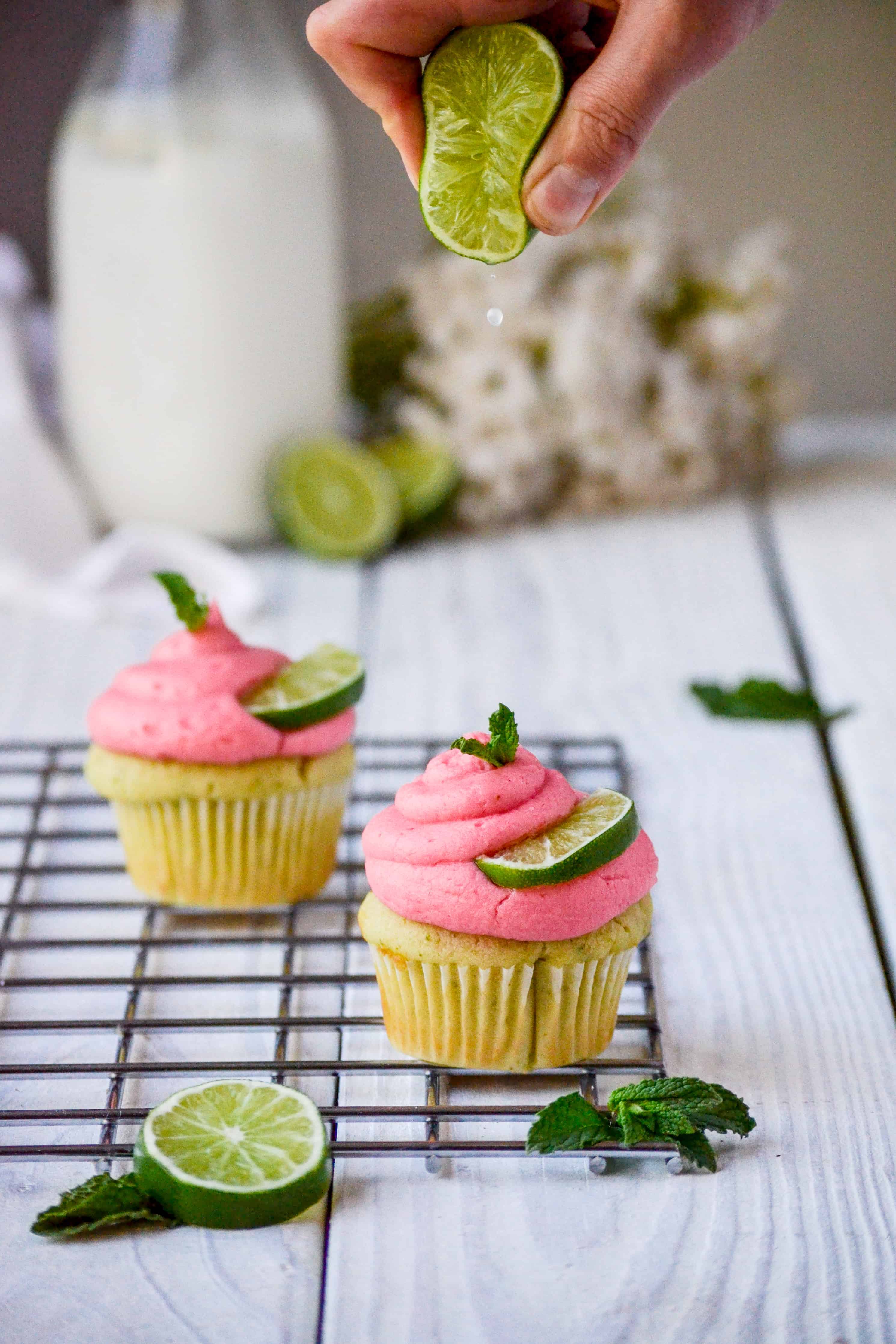 berry mojito cupcake