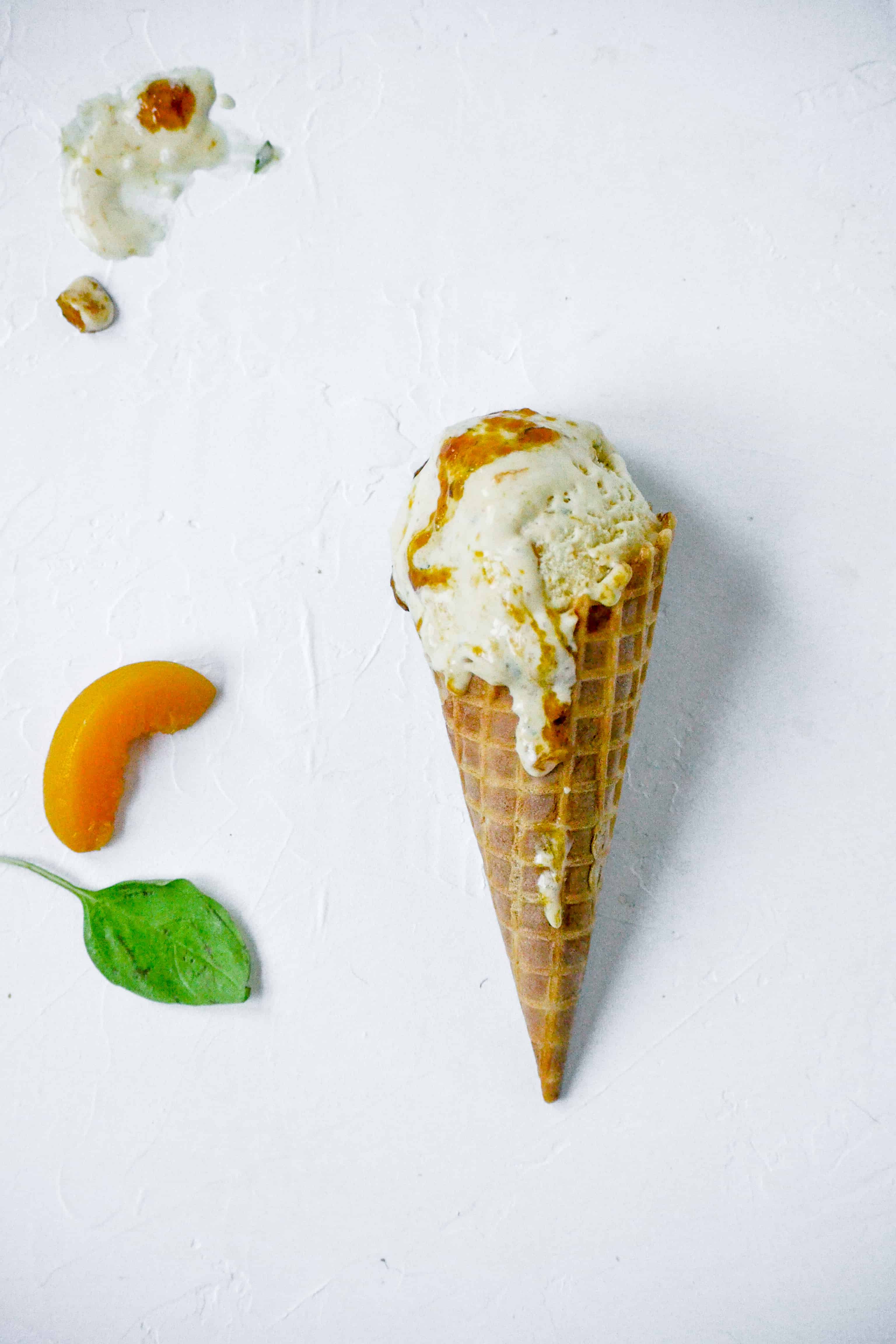 Vanilla ice cream and peach gelato cones - Picture of RPM Italian